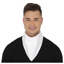 Biela jednofarebná šatka